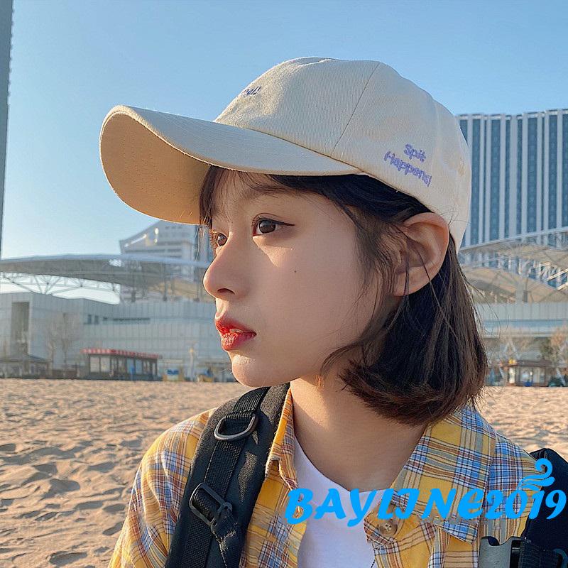 Mũ lưỡi trai thêu chữ thời trang unisex