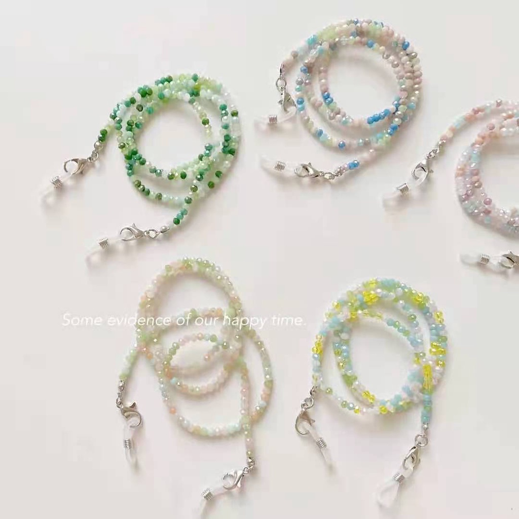 Dây Đeo Mắt Kính Xỏ Hạt acrylic Màu Sắc Ngọt Ngào
