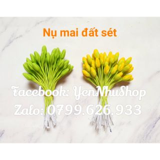 Nụ mai, nụ đào đất sét (bó 50 nụ)