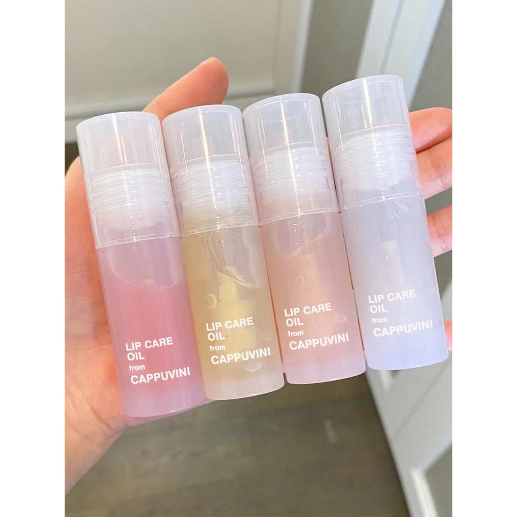 [Hàng mới về] Son Bóng CAPPUVINI dưỡng ẩm môi mềm mịn không khô môi chứa vitamin lên màu đẹp