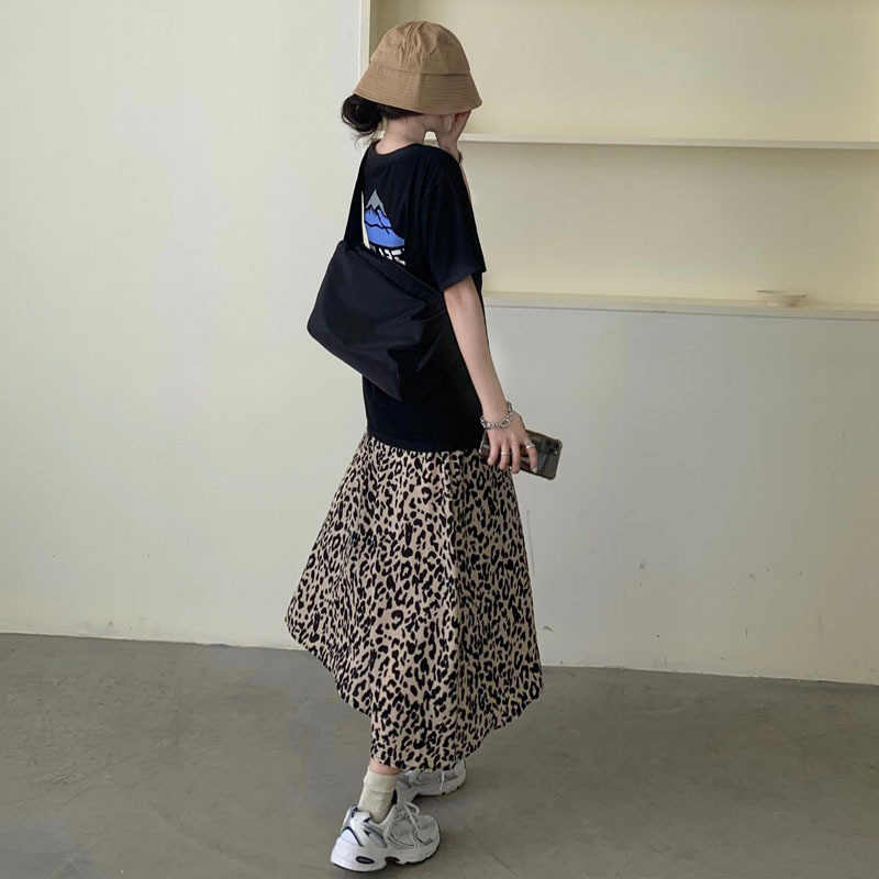 Chân váy dáng chữ A lưng cao họa tiết da báo kiểu Hàn Quốc thời trang thu đông 2021 cho nữ | BigBuy360 - bigbuy360.vn