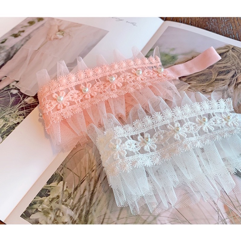 Băng đô ren tiểu thư đáng yêu cho bé phong cách Hàn Quốc