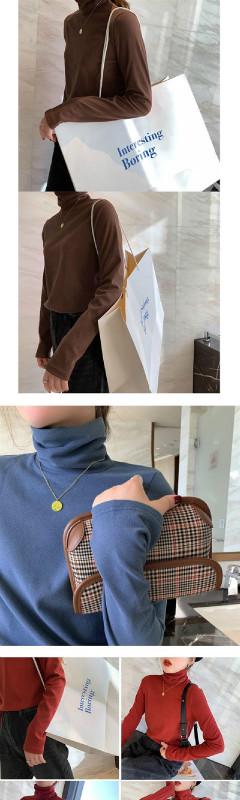 Áo len dệt kim cổ lọ tay dài thời trang cho nữ | BigBuy360 - bigbuy360.vn