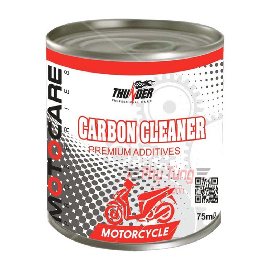 Combo 2 Lon Vệ Sinh Buồng Đốt và Súc Động Cơ Xe Máy Thunder,Carbon Cleaner 75ml,Engine Flush 80ml-PTTT