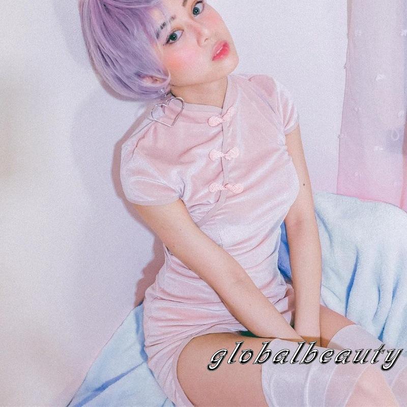 Đầm sườn xám tay ngắn thời trang dành cho nữ