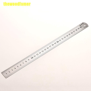 Thước đo hai mặt bằng kim loại không gỉ 30cm