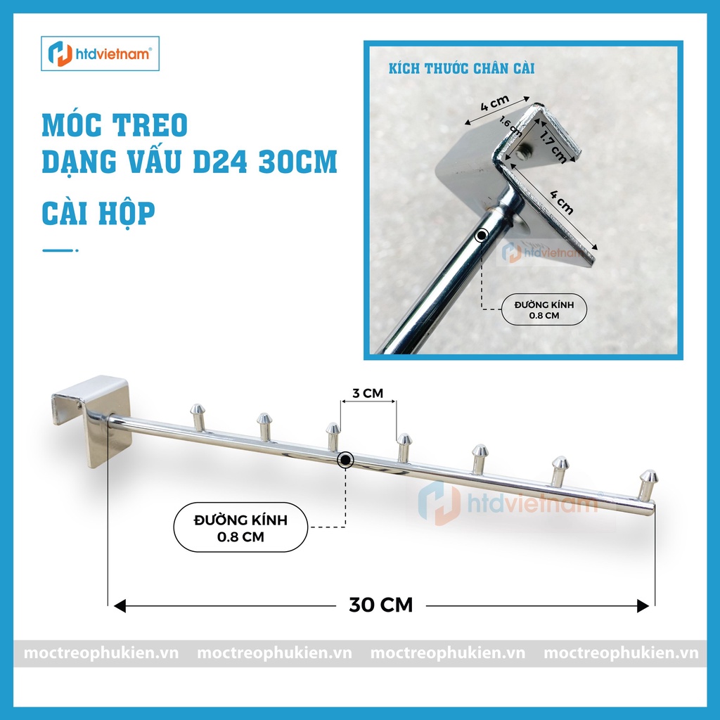 MÓC TREO QUẦN ÁO BI DẶNG THẲNG, SIÊU ĐẸP