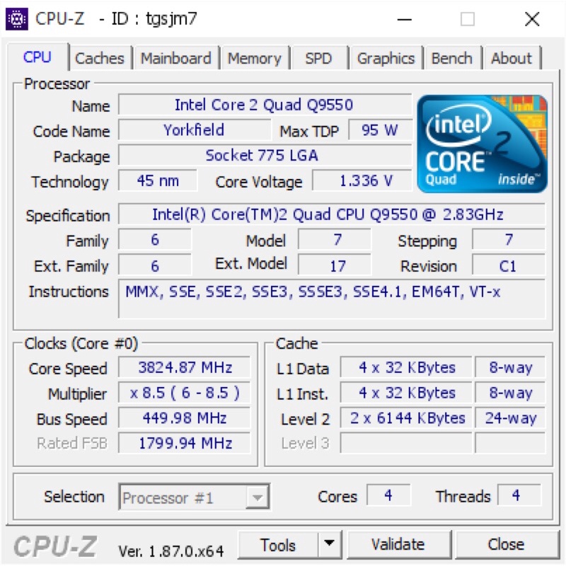 CPU Core 2 Quad Q9550 | BigBuy360 - bigbuy360.vn