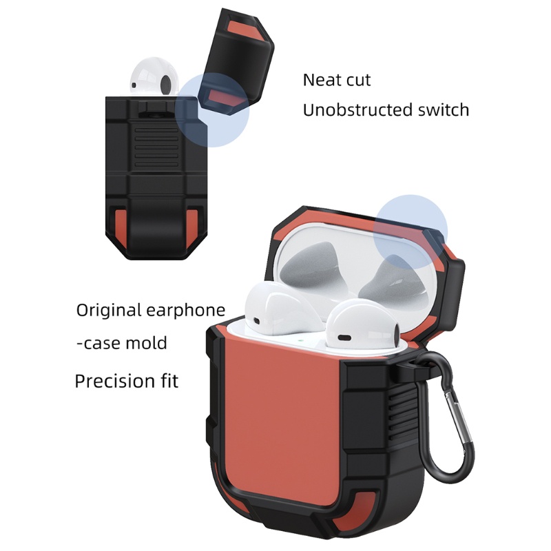 Vỏ Bảo Vệ Hộp Sạc Tai Nghe Bluetooth Bằng TPU Chống Sốc