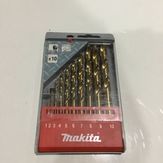 BỘ 10 MŨI KHOAN SẮT MAKITA D-43561