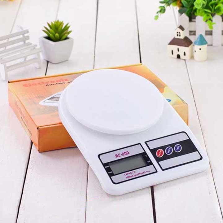 Cân tiểu ly điện tử, Cân điện tử Electronic Kitchen Scale SF400 10KG.