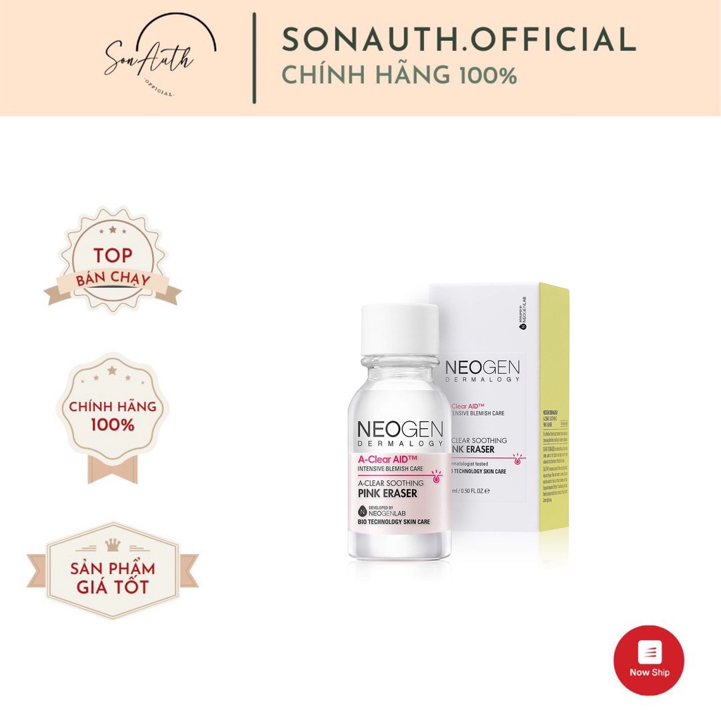 Chấm Mụn 2 Lớp Neogen Dermalogy A-Clear AID Soothing Pink Eraser 15ml