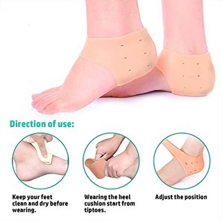 [MÀU DA] Bộ 2 Miếng Silicon Bọc Gót Chân Chống Nứt Nẻ Gót .