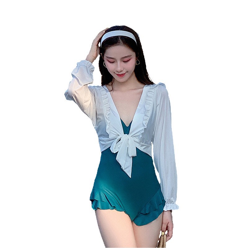 Bộ đồ bơi bikini đi biển nữ 2 mảnh (mẫu mới 2021) áo tắm liền thân | BigBuy360 - bigbuy360.vn