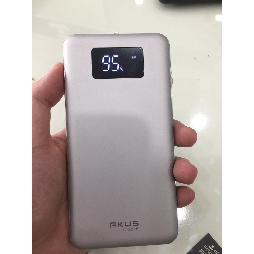 ⚡Giá Gốc⚡ Sạc dự phòng AKUS hiển thị LED dung lượng 10.000mAh Cao cấp