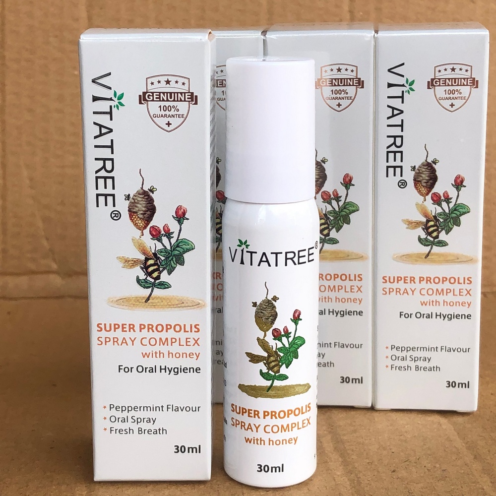 Xịt Keo Ong Vitatree Giảm Đau Họng 30ml - Hàng Úc