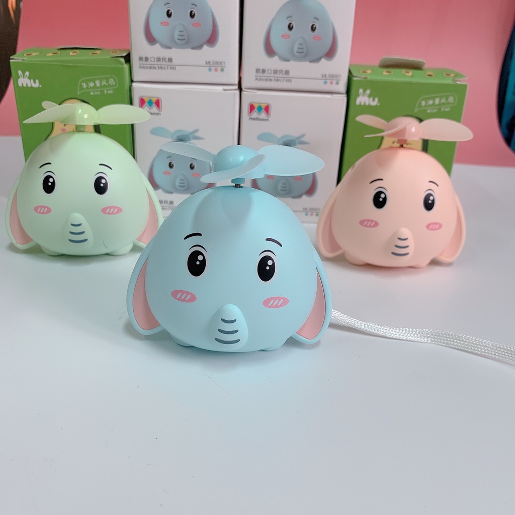 Quạt Mini hình voi con xinh xắn ( hình thật 100%) #8