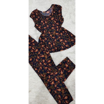 Bộ tay ngắn quần dài thun gân tầm ý