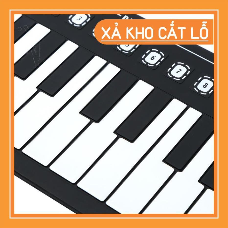 Xả Kho Đàn piano điện tử bàn phím cuộn dẻo 49 keys (Trắng) - DT962