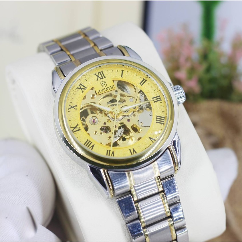 Đồng hồ cơ nam automatic Chính Hãng HVENSHI - đồng hồ cơ lộ máy 2020