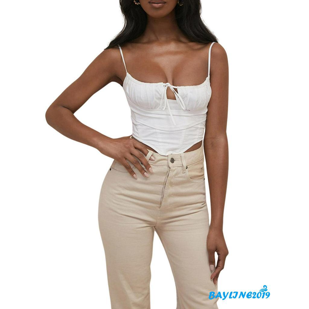 Áo Dây Nữ Cộc Tay Hở Eo Quyến Rũ