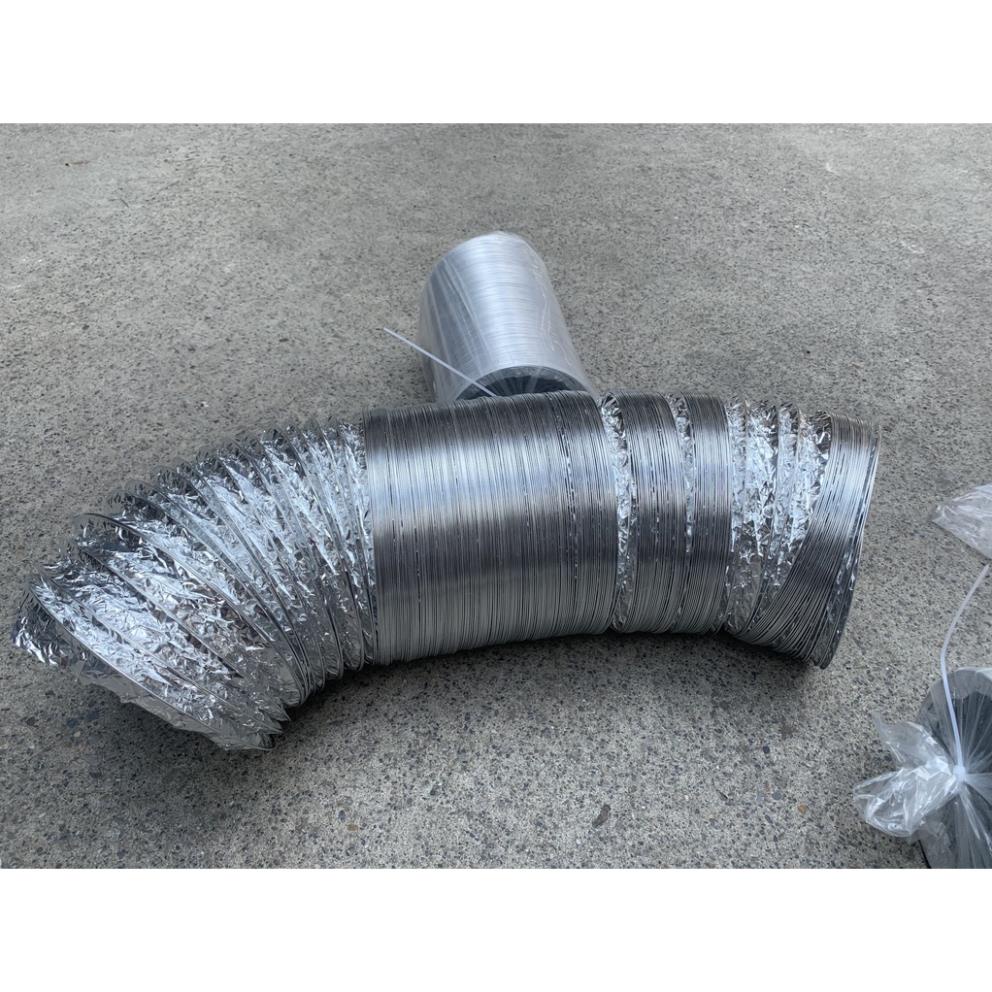 4-8M Ống Bạc Thông Gió Mềm Rẻ Nhất 💎FREESHIP💎 Ống Bạc Mềm Hút Mùi Nhà Bếp