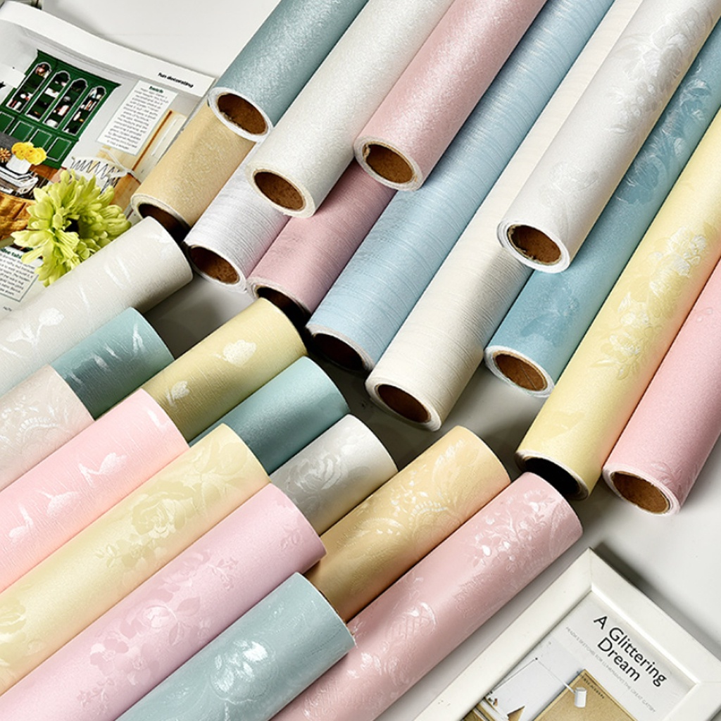 Giấy dán tường trang trí phòng ngủ đẹp chống thấm nước dễ dàng lau chùi hoa văn 3d