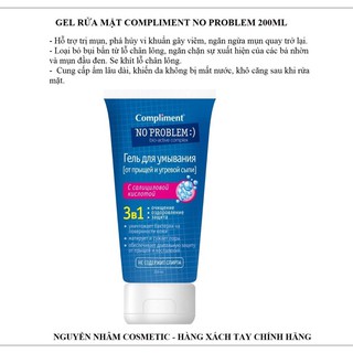 Gel rửa mặt Compliment No Problem 3B1