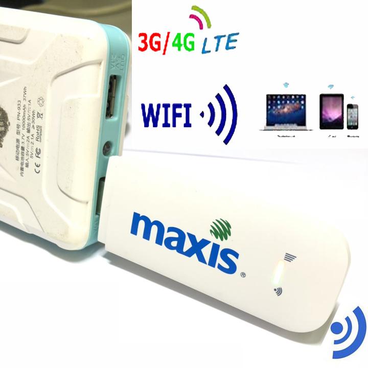 ( BAO TỐC ĐỘ CAO) USB DCOM Phát Wifi Từ Sim 3G 4G MAXIS – ĐA MẠNG - TỐC ĐỘ CỰC MẠNH –  PHỦ SÓNG RỘNG - Sài êm ổn