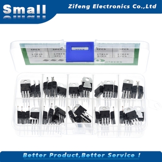 Bộ 50 Linh Kiện Điện Tử Lm317T L7805 L7806 L7808 L7809 L7810 L7812 L7818 L7824