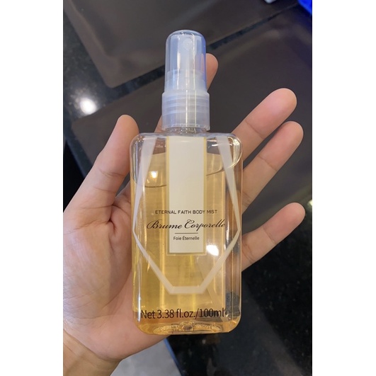 MINISO Eternal Faith Body Mist Japan:Nước hoa xịt thơm toàn thân,lọ 100ml