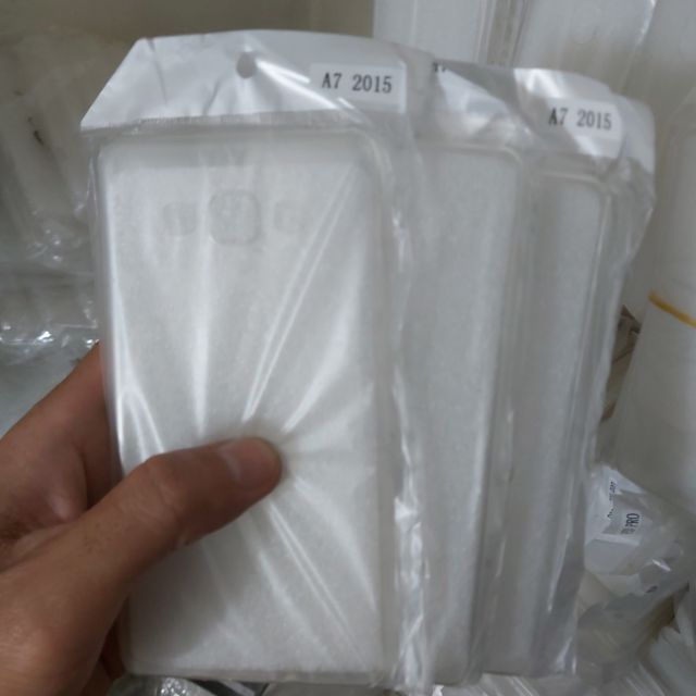 Bộ 3 chiếc ốp lưng silicon trong suốt cho galaxy A7 2015 (loại tốt)