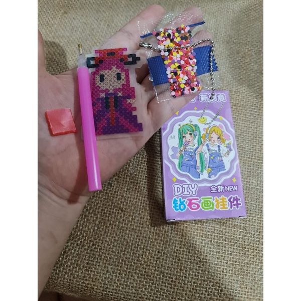 HỘP TỰ LÀM MÓC KHÓA ĐÍNH HẠT ĐÁ DIY 3D (LOẠI NHỰA MỎNG), MÃ MY-225401, DYT-1232