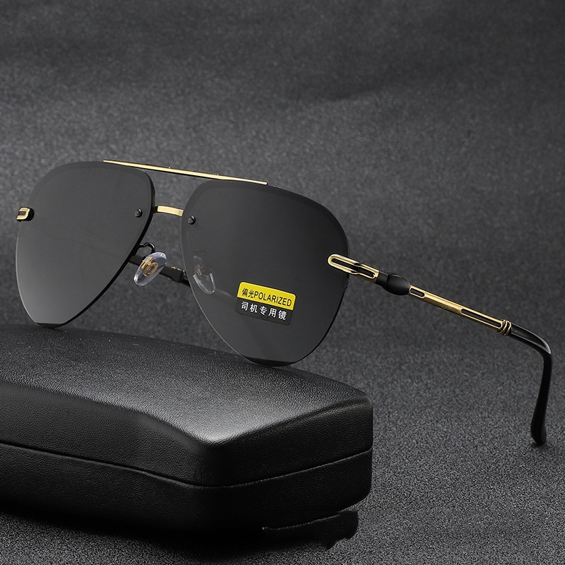 Kính mát nam M30b phân cực chống tia UV kiểu dáng phi công thời trang sử dụng khi đi đường, dã ngoại gọng bằng thép