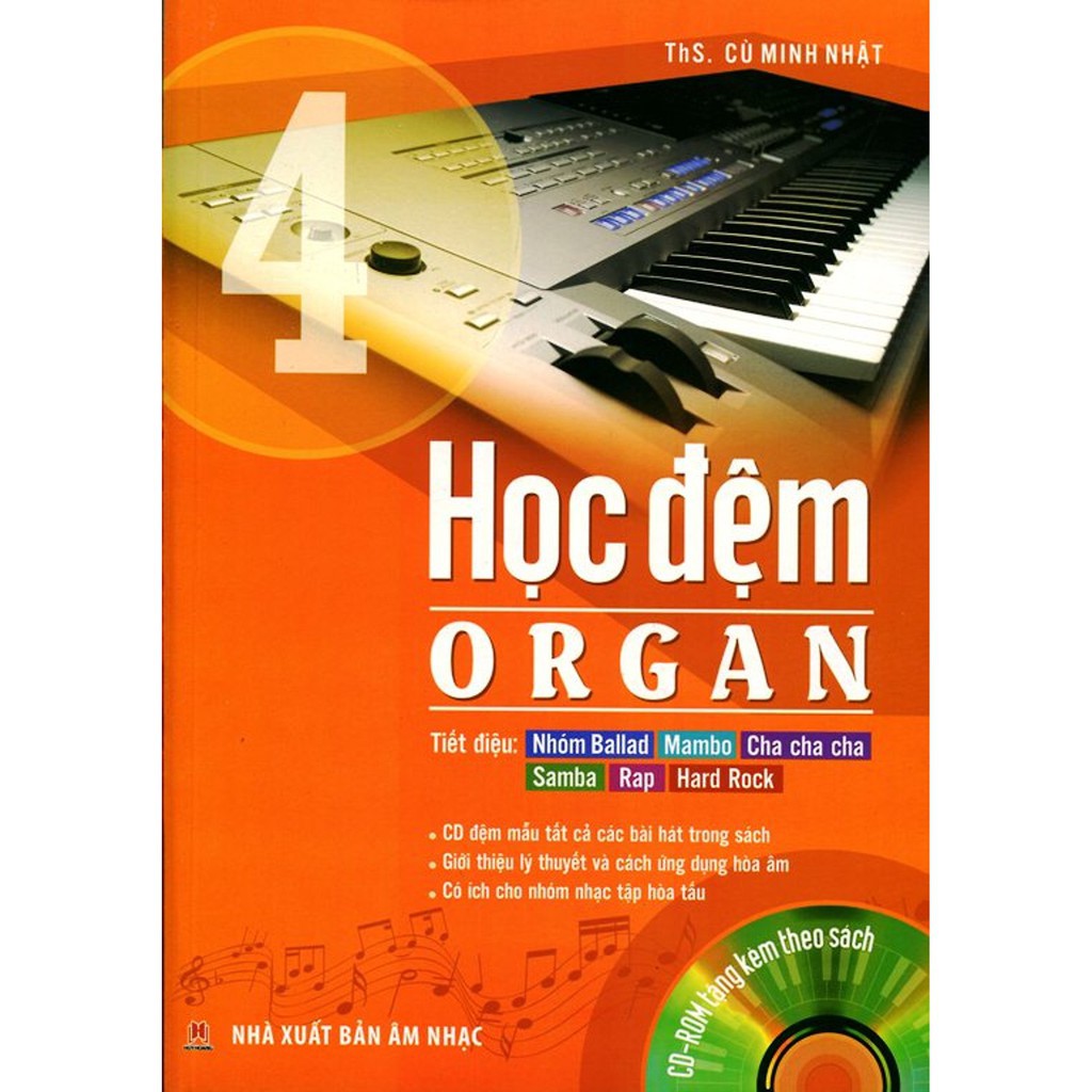 Sách - Học Đệm Organ (Tập 4) - Kèm CD