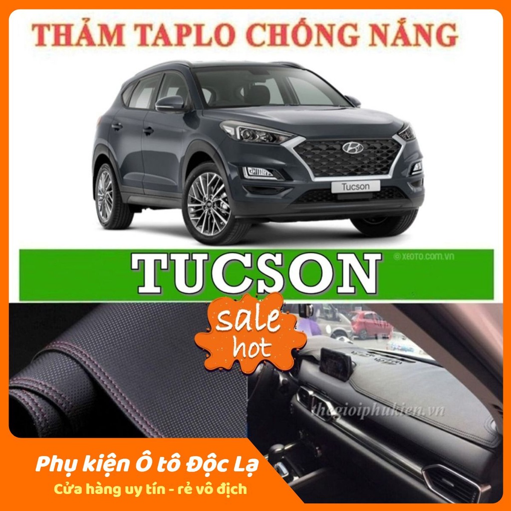 Thảm taplo HYUNDAI TUCSON 2019-2020 da vân carbon 3 lớp chống nóng cho xe ô tô - Bình An Auto