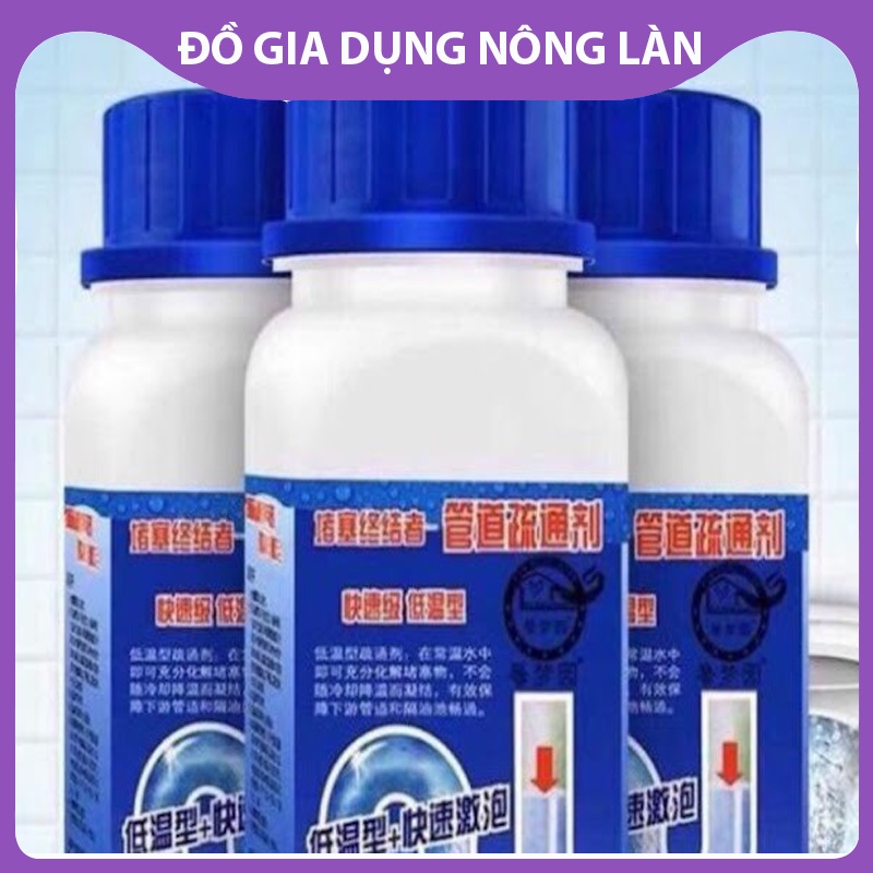 Chai bột thông cống thần thánh, thông tắc cống, bồn cầu, đường ống, bồn rửa mặt- loại cực mạnh NL Shop