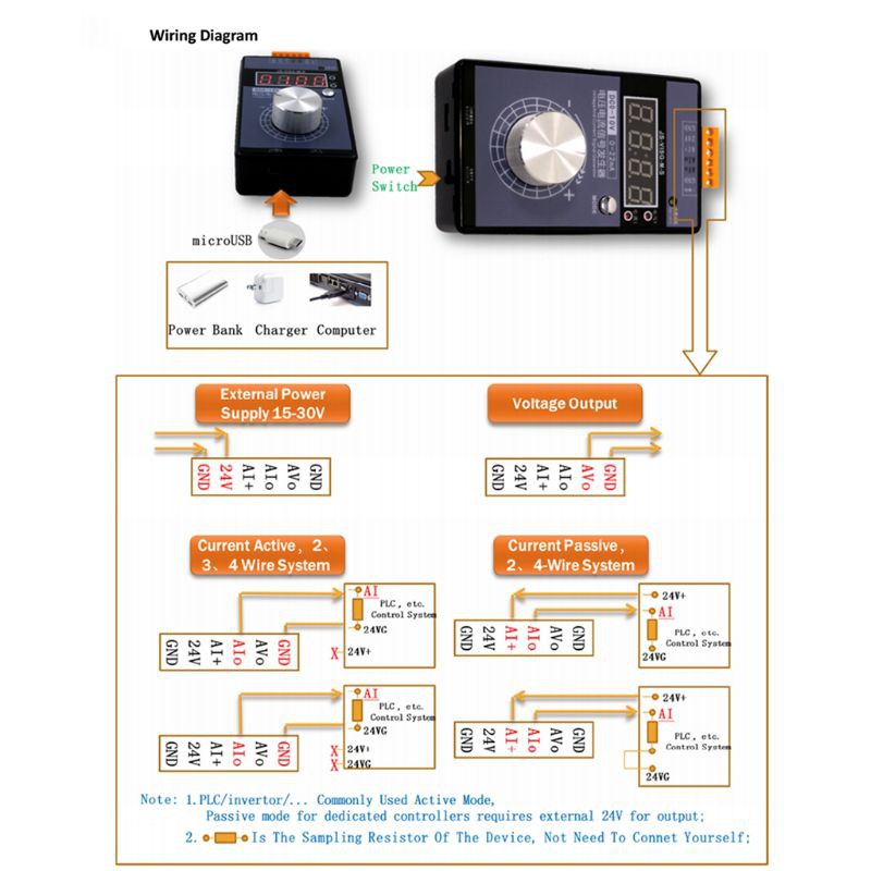 Bộ mô phỏng tín hiệu điện áp 0-10V 0-22ma chất lượng cao bền bỉ