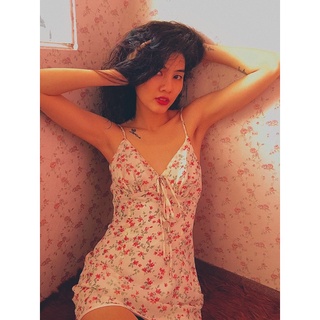 đầm hoa 2 dây