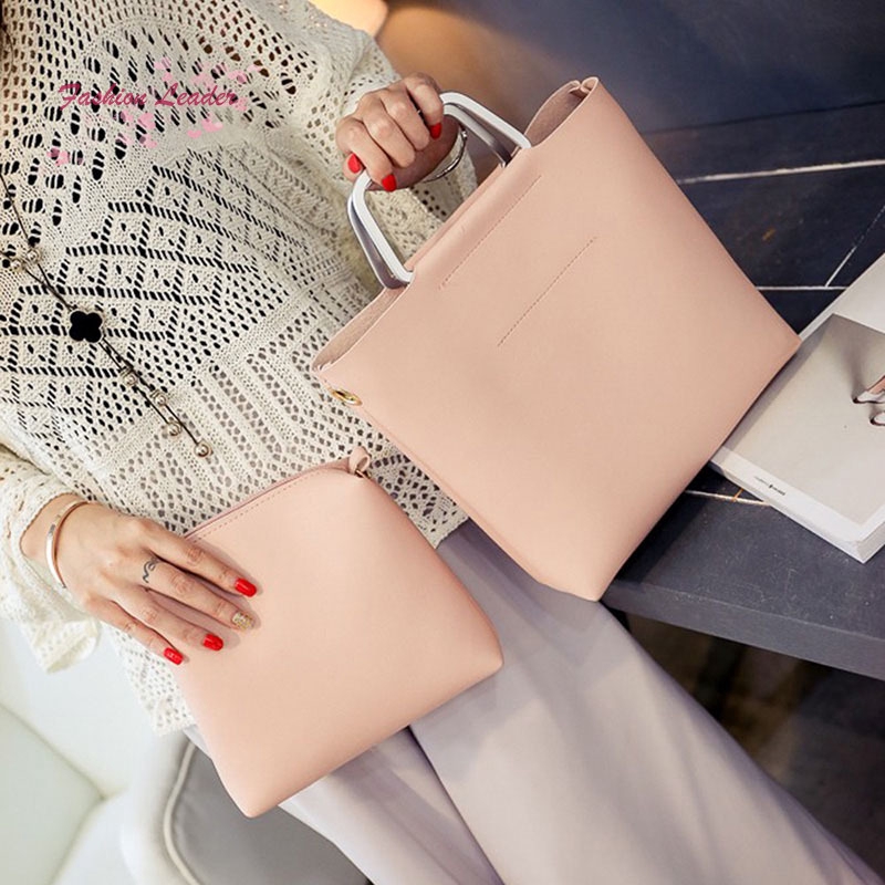 Bộ sản phẩm 2 túi và bóp kích thước lớn làm từ da PU | BigBuy360 - bigbuy360.vn