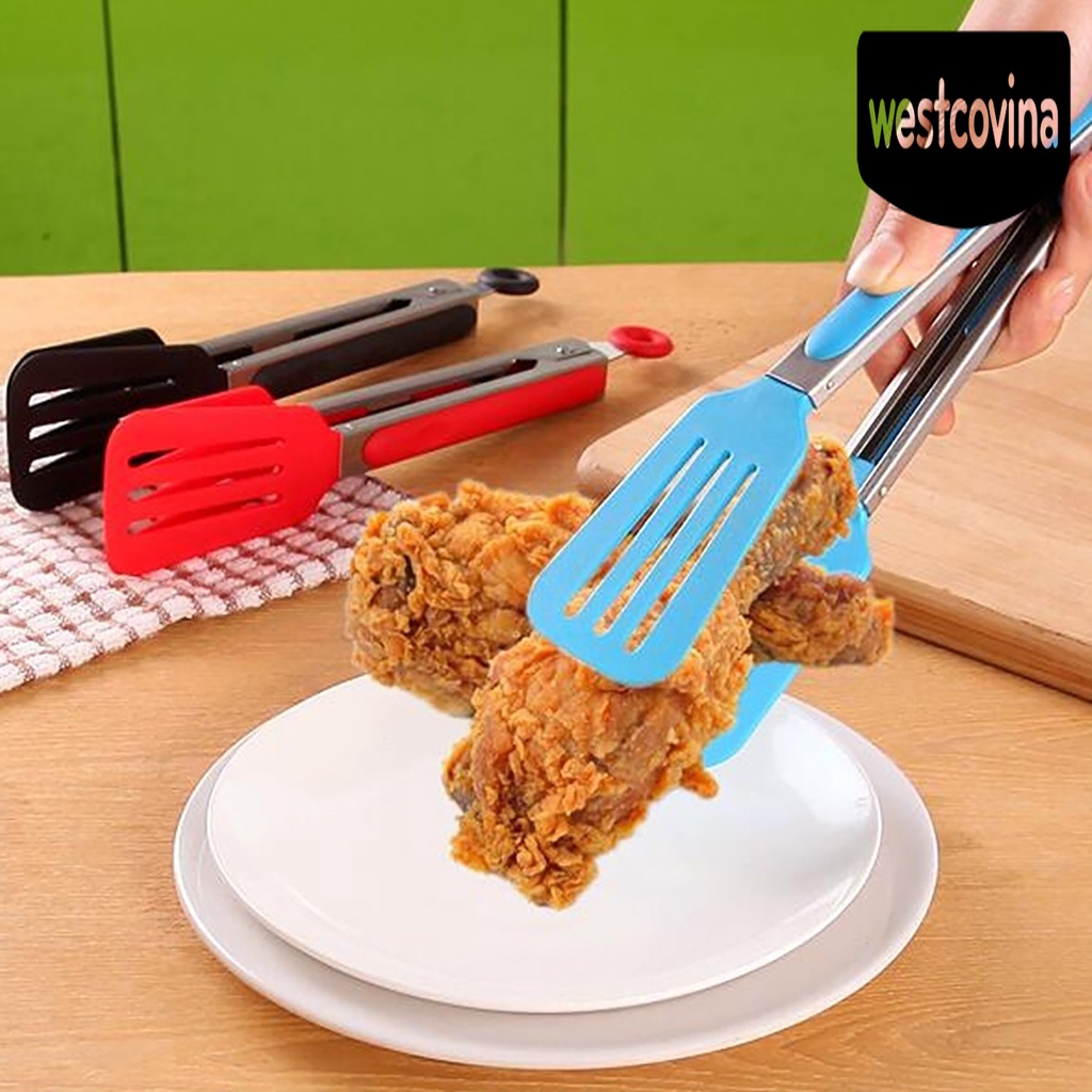 [Hot]☀ Kẹp Gắp Thức Ăn Bằng Thép Không Gỉ Trơn Cao Cấp