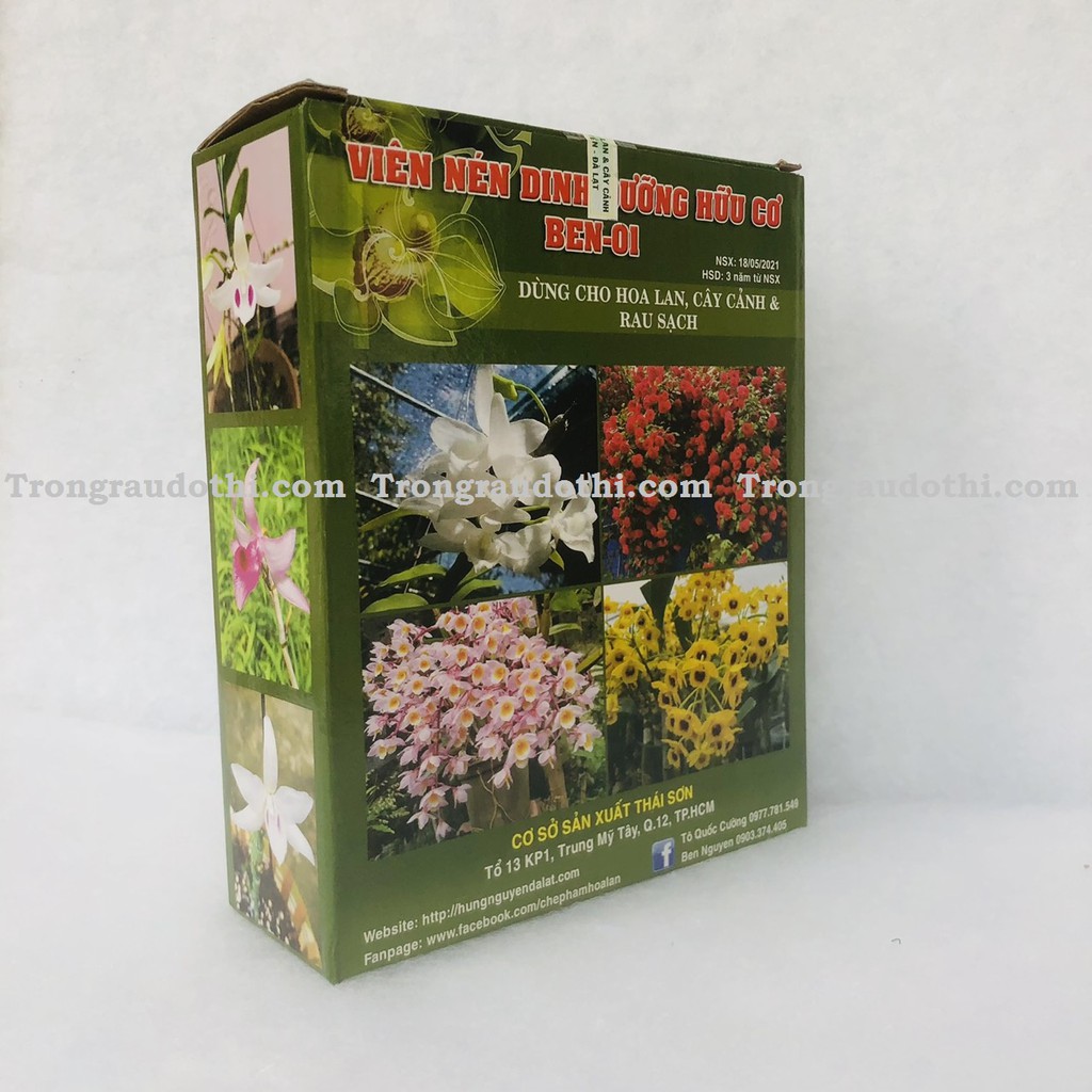 Phân hữu cơ nén viên Ben-01 Hùng Nguyễn (hộp 1kg)