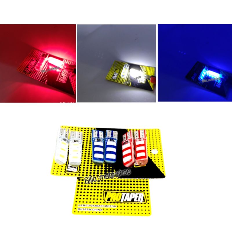 Bóng Đèn Thạch Pha Lê T10 6 LED T10 6 Mắt DC 12