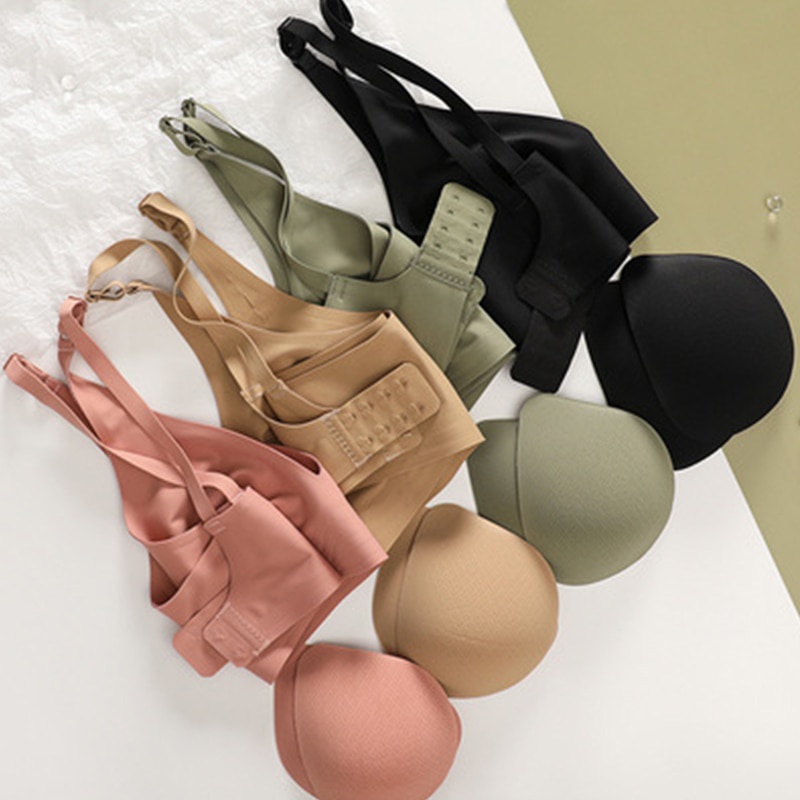 Cute Byte Áo Ngực Thể Thao Nâng Ngực Không Gọng Không Đường May Dễ Thương Cho Nữ