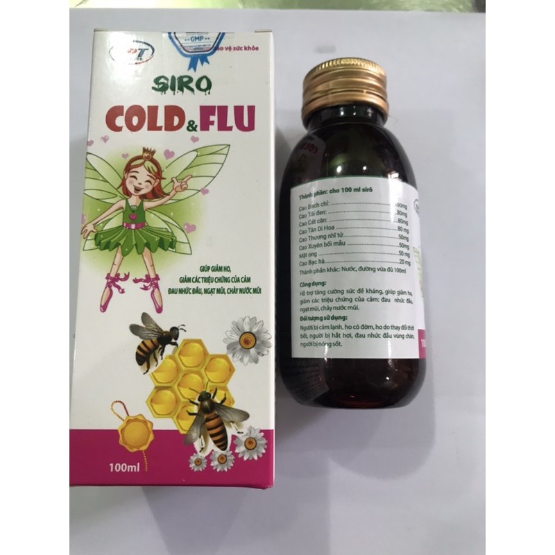 Siro Cảm Cúm  COLD & FLU - Bổ Phế, giảm Ho , Long Đờm