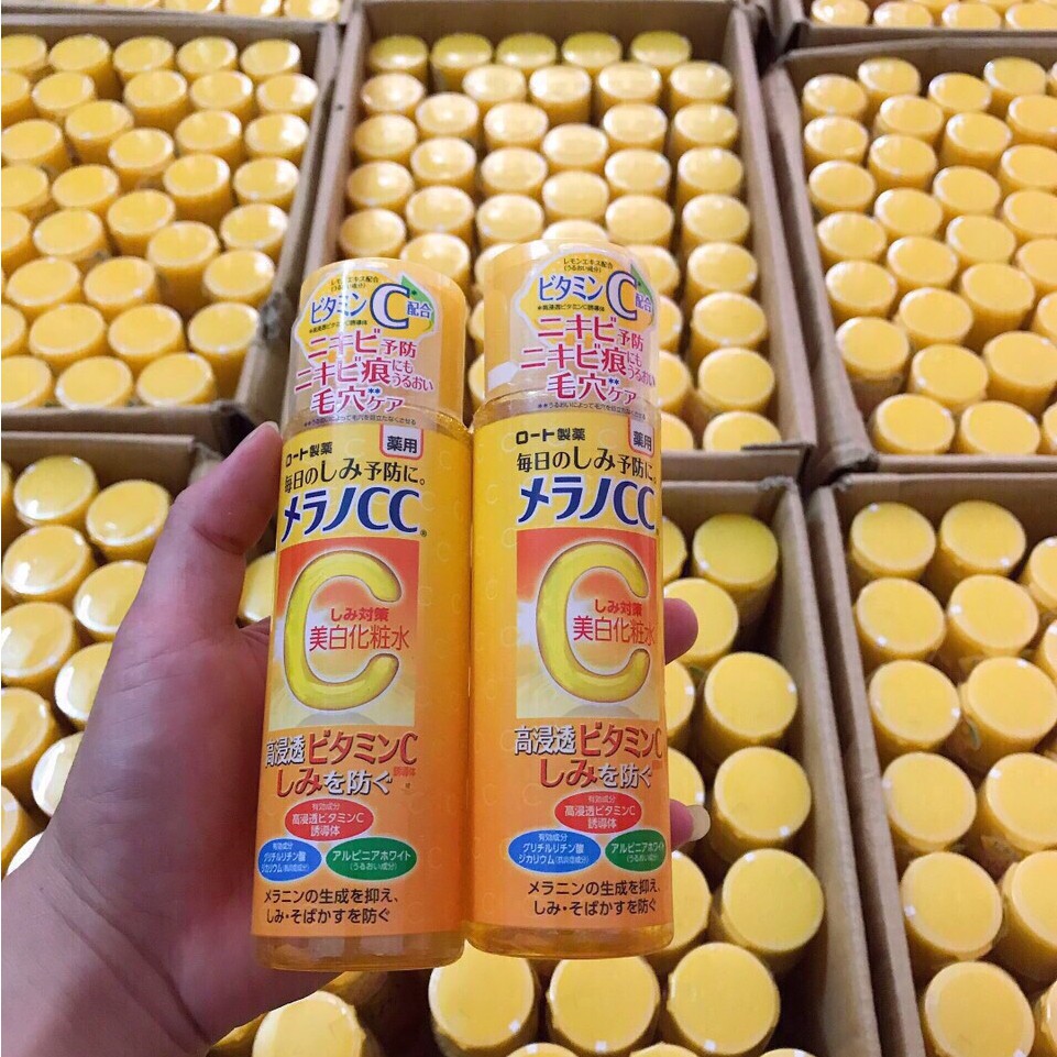 Nước Hoa Hồng Dưỡng Sáng Da Chống Thâm Nám Melano CC Whitening Lotion 170ml Nhật Bản