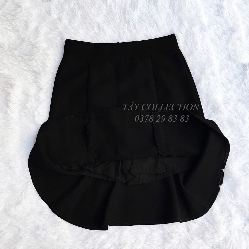 Chân váy chữ A phối đuôi cá có quần trong thiết kế Tây Collection dài 50-55cm mặc tới gối.