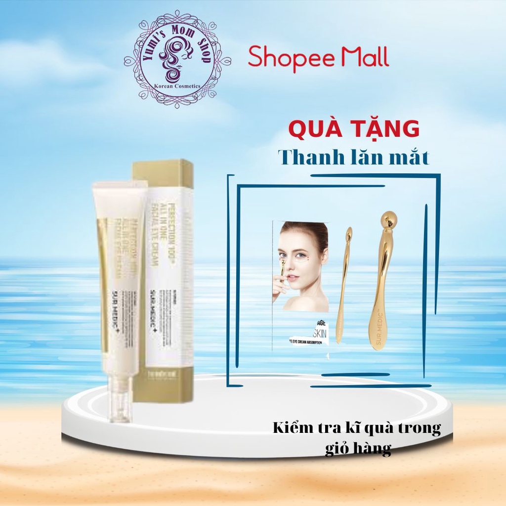 Kem giảm thâm mắt, ngăn ngừa lão hóa Sur.Medic+ Perfection 100tm All In One Facial Eye Cream 35ml