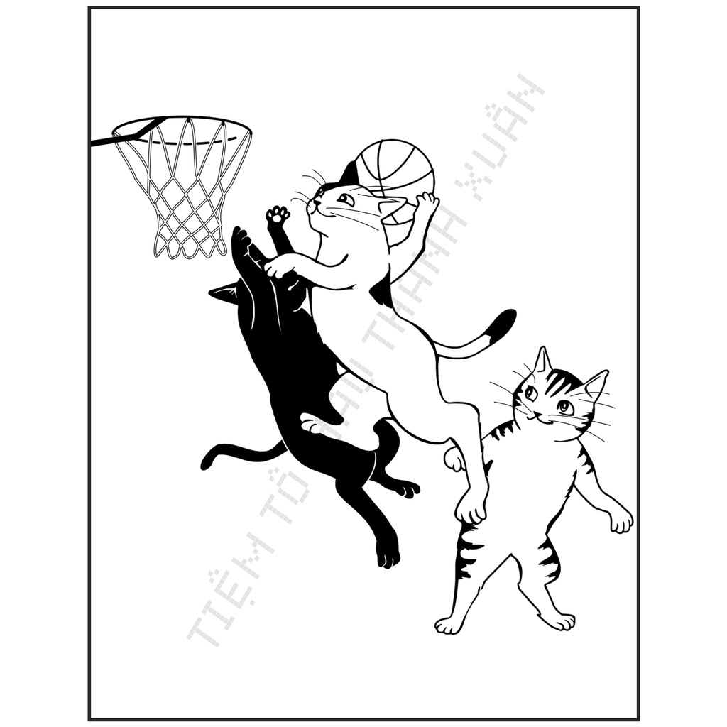 Set 30 Tờ Tranh Tô Màu Thế Giới Loài Mèo Vui Nhộn Tô Màu Sáp, Màu Chì - Tiệm Tô Màu Thanh Xuân