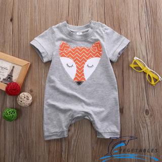 VD ❀Newborn Infant Baby Boy Girl Bodysuit Cute Fox Romper Jumpsuit Outfits Fit For 0-24M